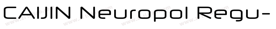 CAIJIN Neuropol Regu字体转换